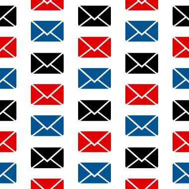 Posta simgesi Dikişsiz desen beyaz