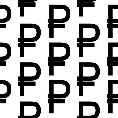 Rublesi sembolü seamless modeli