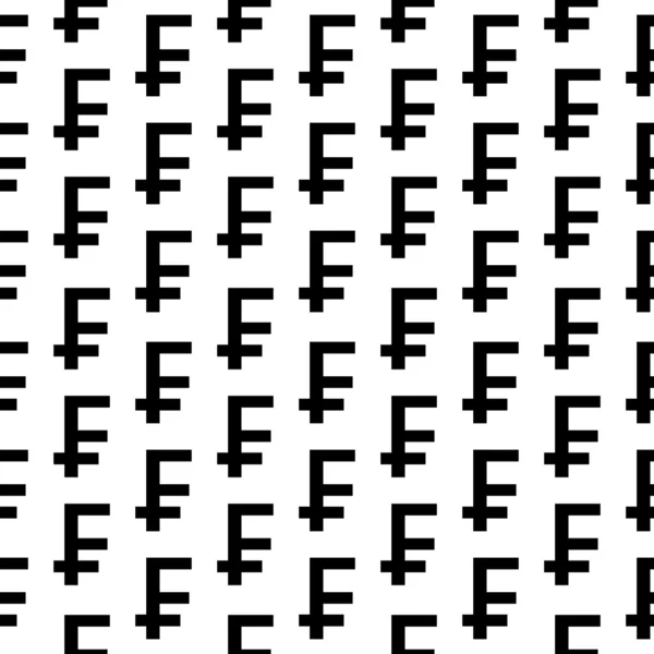 瑞士法郎的符号无缝模式 — 图库矢量图片