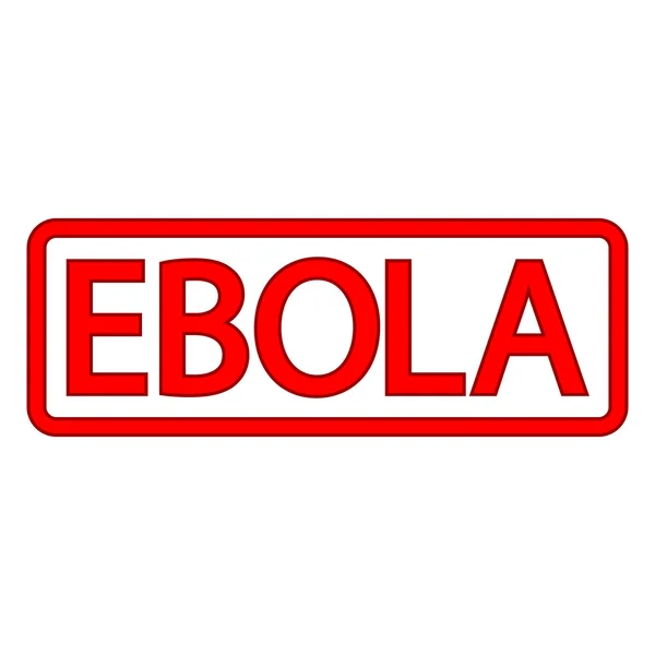 Ebola razítko — Stockový vektor