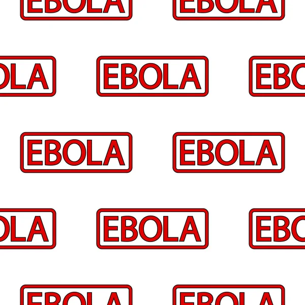 Ebola razítko bezešvé vzor — Stockový vektor