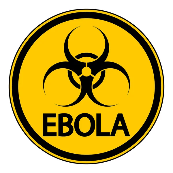 Signe de danger Ebola — Image vectorielle
