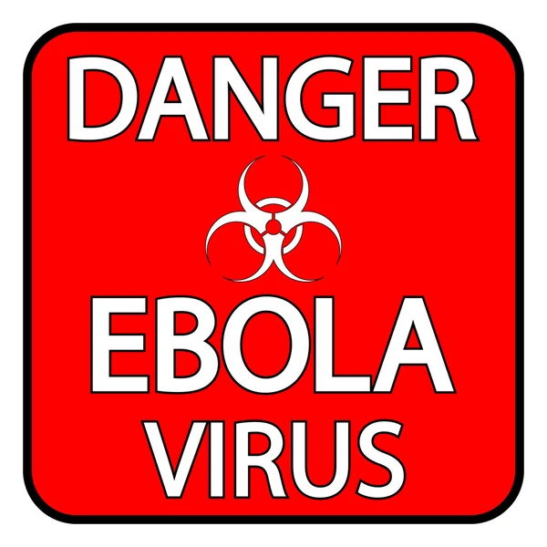 Señal de peligro de ébola — Archivo Imágenes Vectoriales