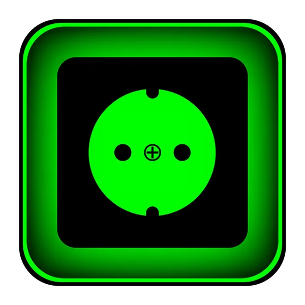 Socket symbol-knappen — Stock vektor