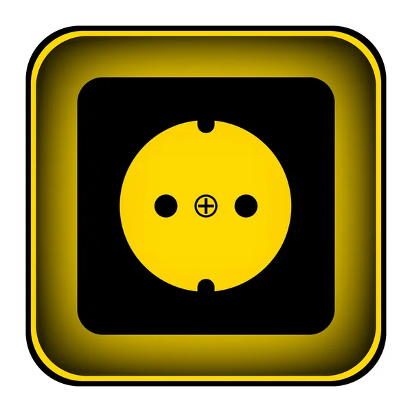 Botón símbolo del zócalo — Vector de stock