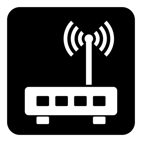 Botón de símbolo del router — Archivo Imágenes Vectoriales