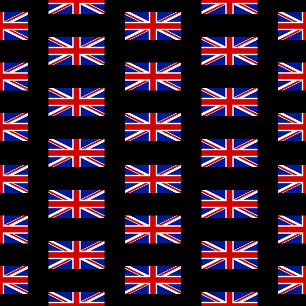 Flag of the United Kingdom seamless pattern — Stock Vector