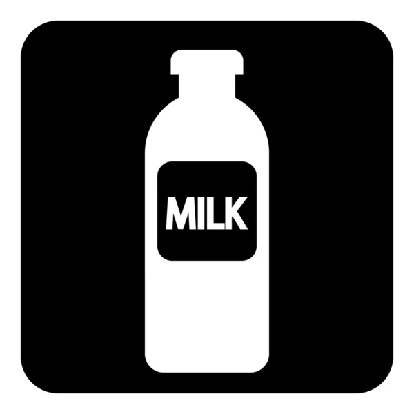 Mjölk flaska knappen — Stock vektor