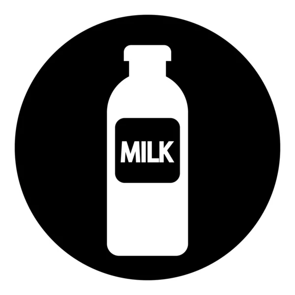 Mjölk flaska knappen — Stock vektor