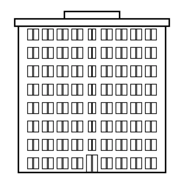 マンション アイコン — ストックベクタ