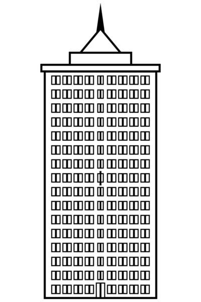 Icona del condominio — Vettoriale Stock