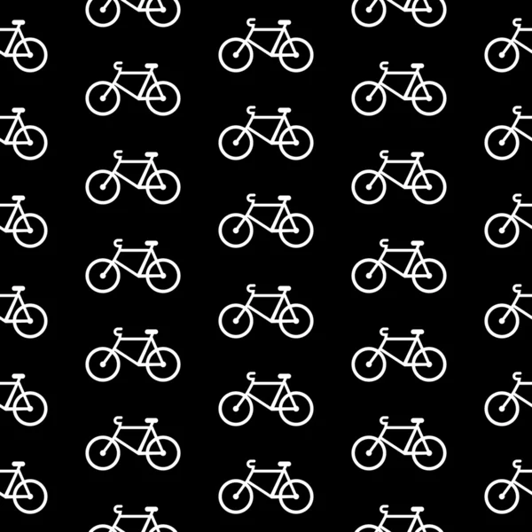 自行车的象征无缝模式 — 图库矢量图片