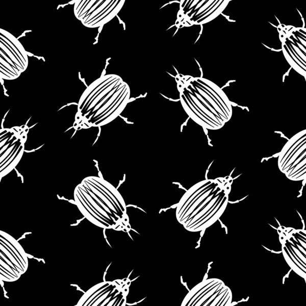 Bug symbole motif sans couture — Image vectorielle