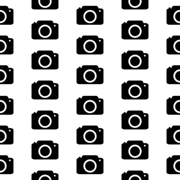 Camera symbol seamless pattern — Stock Vector