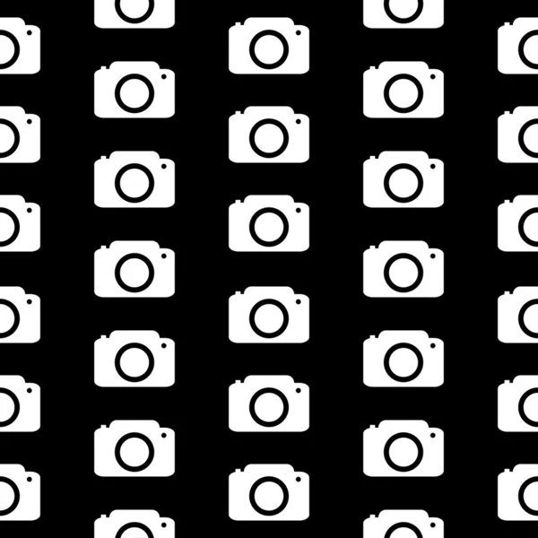 Camera symbol seamless pattern — Stock Vector