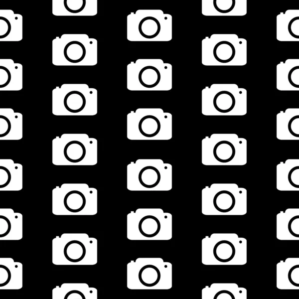 Cámara símbolo patrón sin costuras — Archivo Imágenes Vectoriales