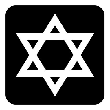 Magen David simge düğmesi