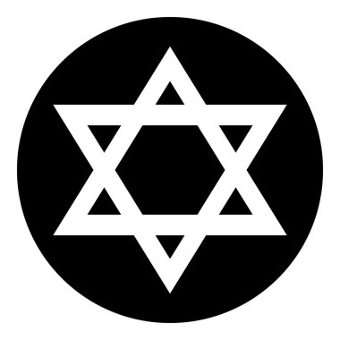 Magen David simge düğmesi