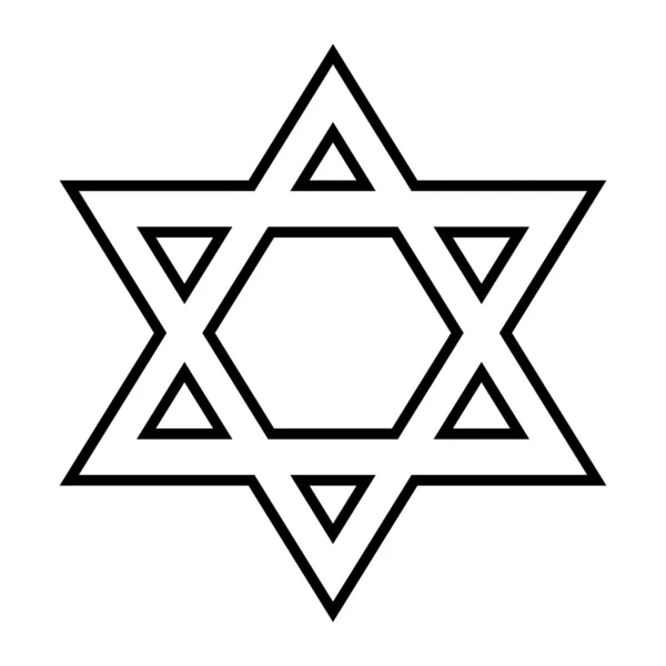 Magen David icono — Vector de stock