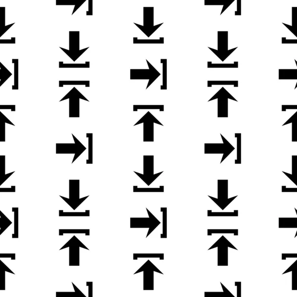 Pfeil-Symbol nahtloses Muster — Stockvektor