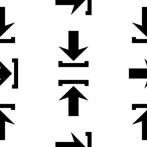 Pfeil-Symbol nahtloses Muster — Stockvektor