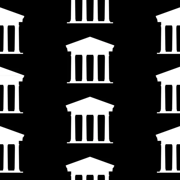 Bank-Symbol nahtloses Muster — Stockvektor