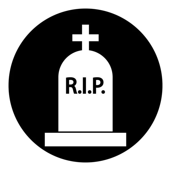 Grave symbol button — Stock Vector