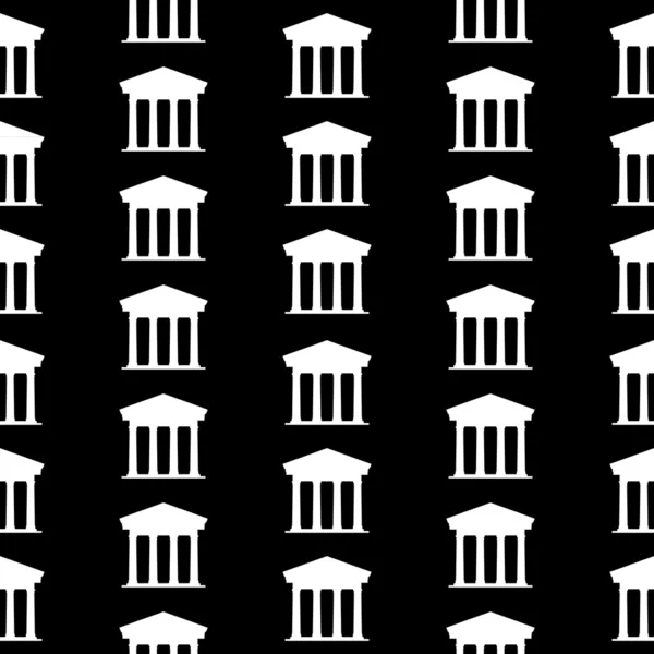 银行的象征无缝模式 — 图库矢量图片