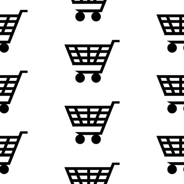 Sepeti simgesini seamless modeli