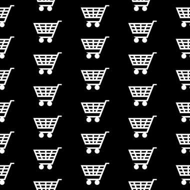 Sepeti simgesini seamless modeli