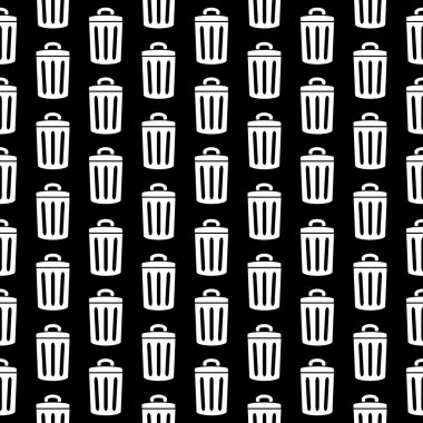 сміття іконка безшовні візерунком