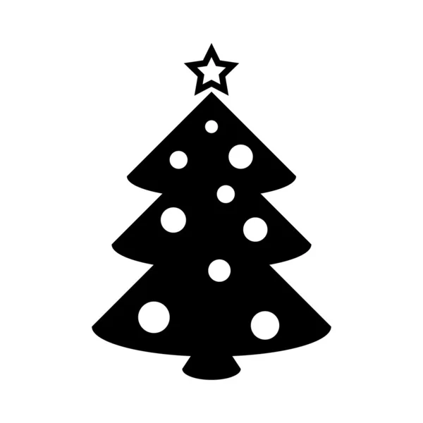 Icono del árbol de Navidad — Vector de stock