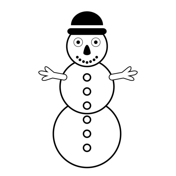 Snowman 아이콘 — 스톡 벡터