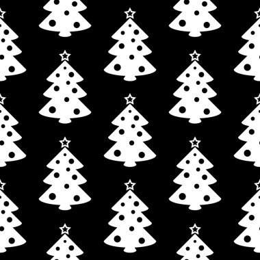 Noel ağacı sembolü seamless modeli