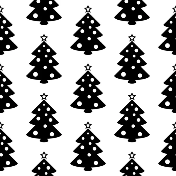 Χριστουγεννιάτικο δέντρο σύμβολο χωρίς ραφή πρότυπο — Διανυσματικό Αρχείο