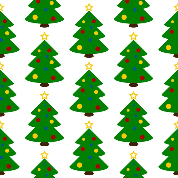Weihnachtsbaum-Symbol nahtloses Muster — Stockvektor