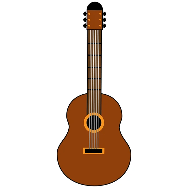 Icône signe guitare . — Image vectorielle