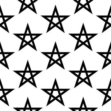 Pentagram düğmesini seamless modeli