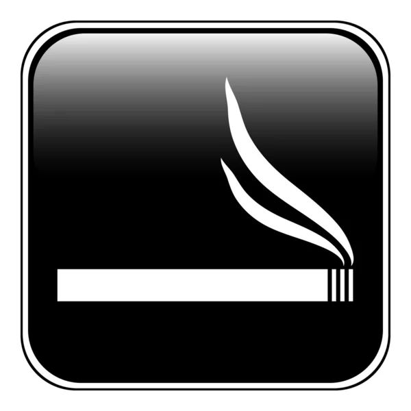 Botón de cigarrillo — Vector de stock