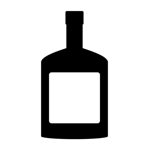 Flaschen Cognac-Symbol — Stockvektor