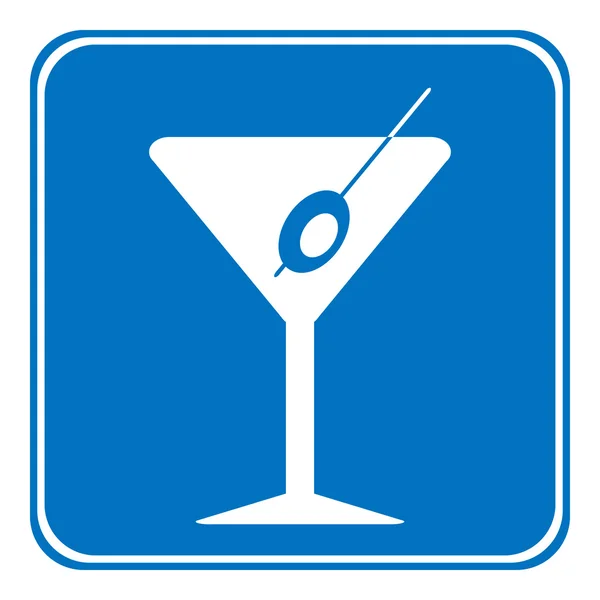 Martini znak jest dozwolone do picia — Wektor stockowy