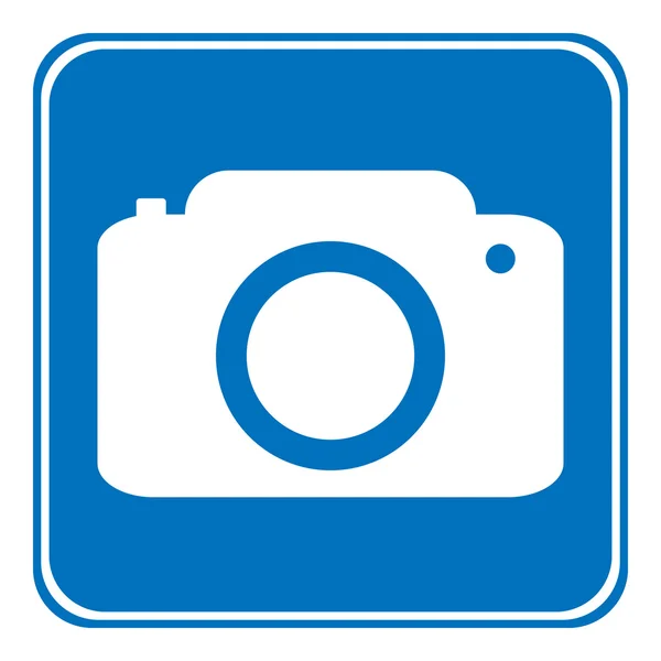 Photo camera allowing sign — Stock Vector