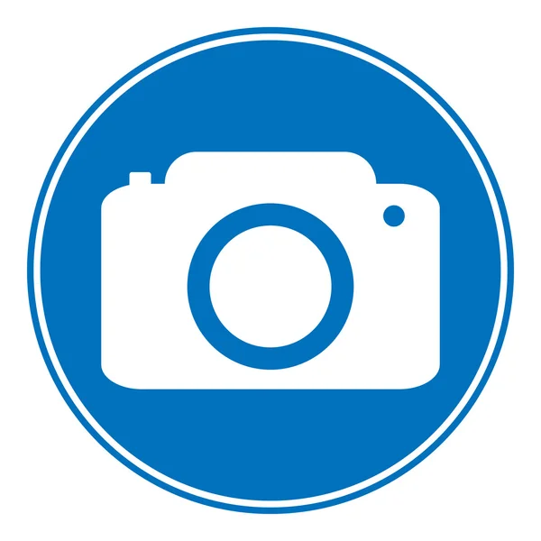 Photo camera allowing sign — Stock Vector
