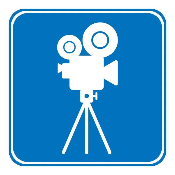 Cámara de vídeo que permite signo — Archivo Imágenes Vectoriales