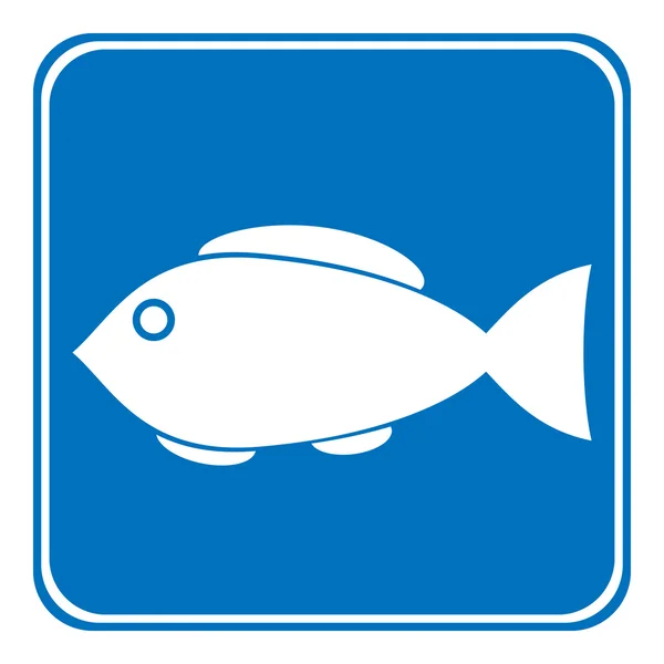 Sign of fishing allowed — Stock Vector