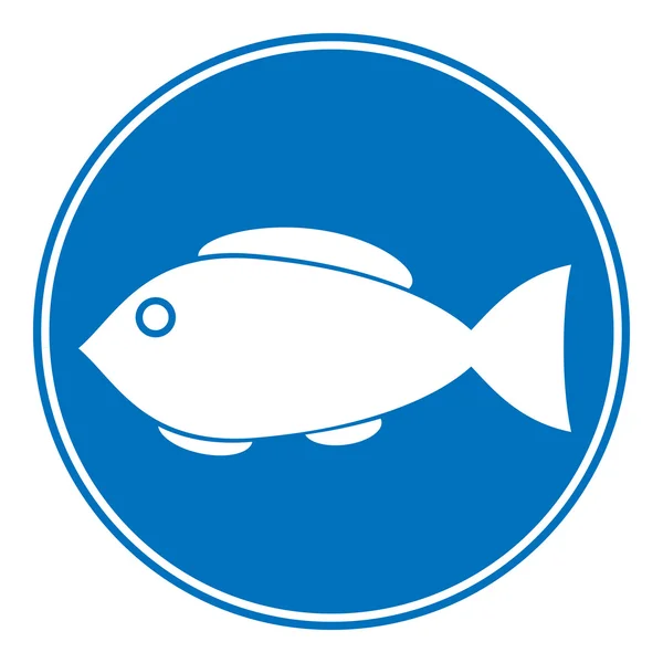 Sign of fishing allowed — Stock Vector