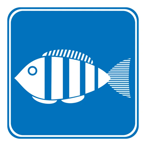 Zeichen des Fischfangs erlaubt — Stockvektor