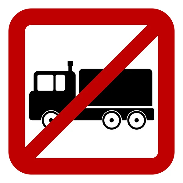 No cargo car sign — Stock Vector