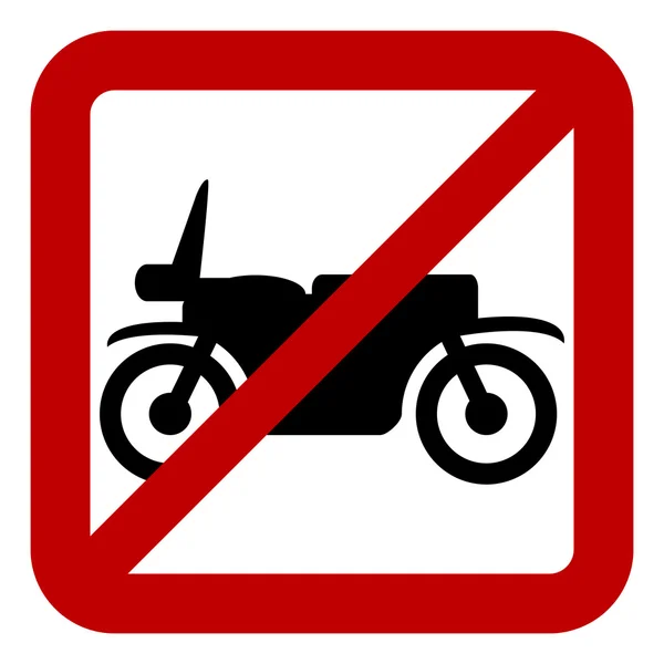 Kein Motorradschild — Stockvektor