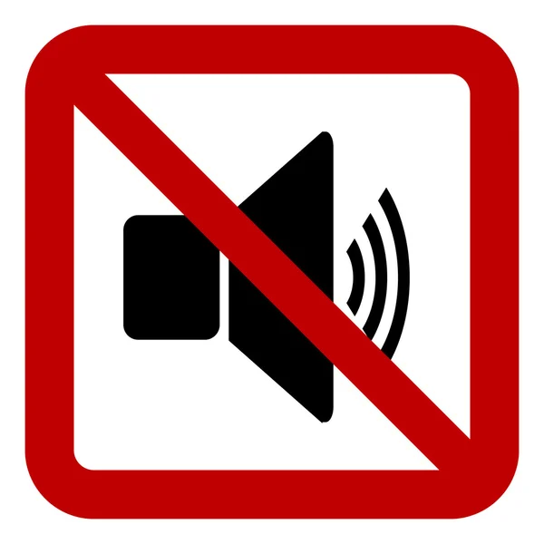 Aucun signal de volume haut-parleur — Image vectorielle